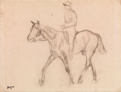 Muž na koni od Edgar Degas