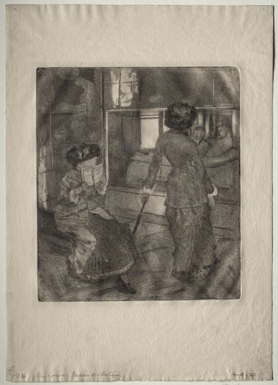 Mary Cassatt v Louvru: Etruská galerie od Edgar Degas