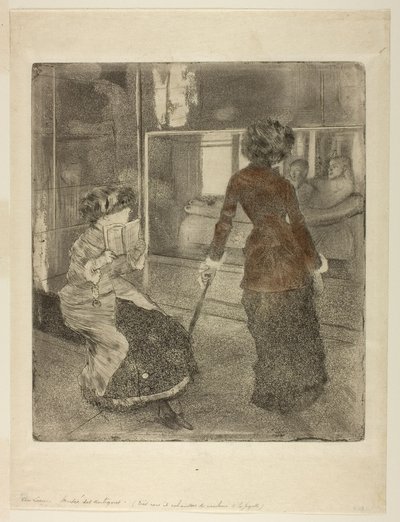 Mary Cassatt v Louvru: Etruská galerie od Edgar Degas