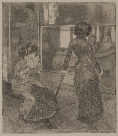 Mary Cassatt v Louvru: Etruská galerie od Edgar Degas