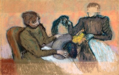 Milliner Furnishing a Hat, 1898 od Edgar Degas