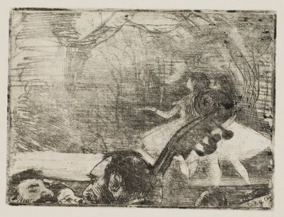 Na jevišti I od Edgar Degas