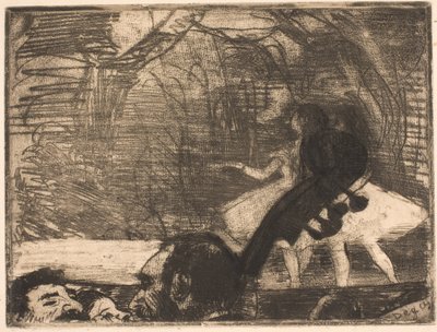 Na jevišti od Edgar Degas