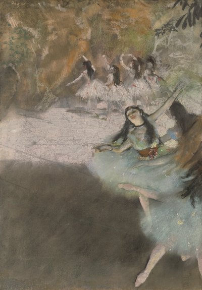 Na jevišti od Edgar Degas