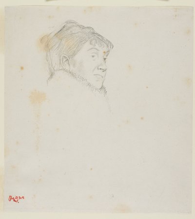 Portrét madame Dietz-Monnin (dříve Hlava ženy) od Edgar Degas