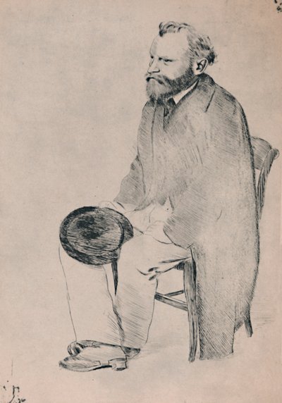 Portrét sedícího Maneta, kolem roku 1865, 1946. od Edgar Degas