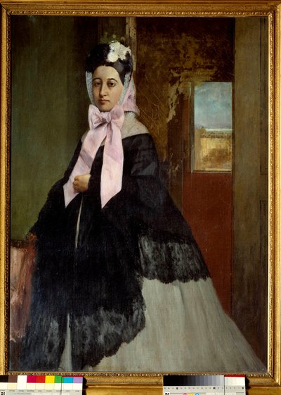 Portrét Therese Degasové, sestry umělce Malba Edgara Degase (1834-1917) 1863 Sun. 0,89 x 0,67 m Paříž, musee d