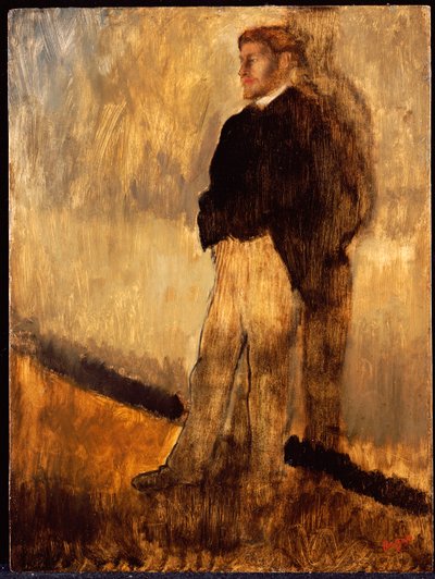 Portrét muže stojícího s rukama v kapsách od Edgar Degas