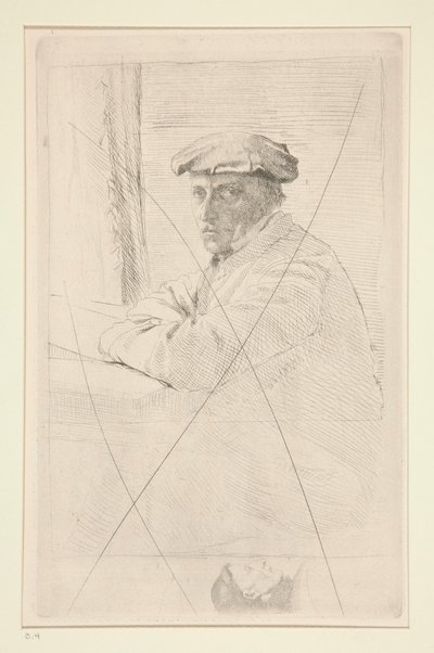 Portrét rytce Josepha Tournyho od Edgar Degas