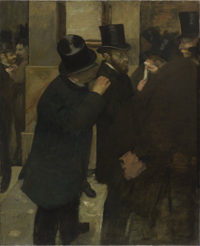 Portréty na burze od Edgar Degas