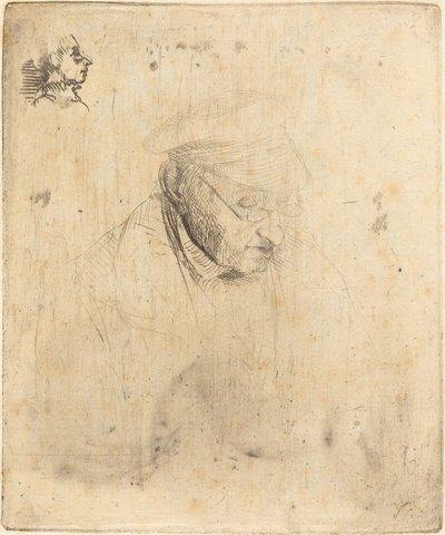 René-Hilaire de Gas, dědeček umělce, 1856. od Edgar Degas