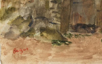 Skály v Bagnoles-De-L"Orne od Edgar Degas