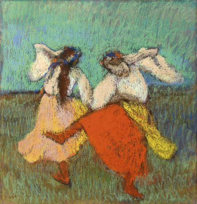 Ruští tanečníci od Degase, Edgara (1834-1917). Pastel na papíře, rozměr: 63x60,8, cca 1899, soukromá sbírka od Edgar Degas