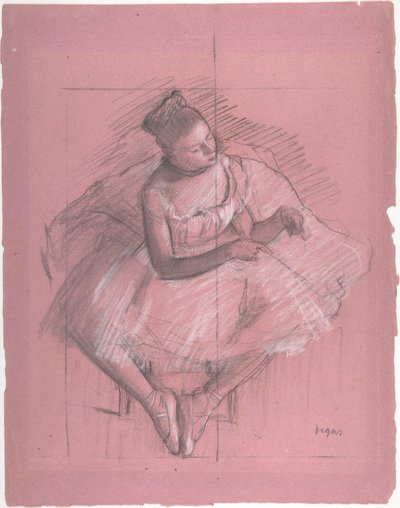 Sedící tanečnice od Edgar Degas