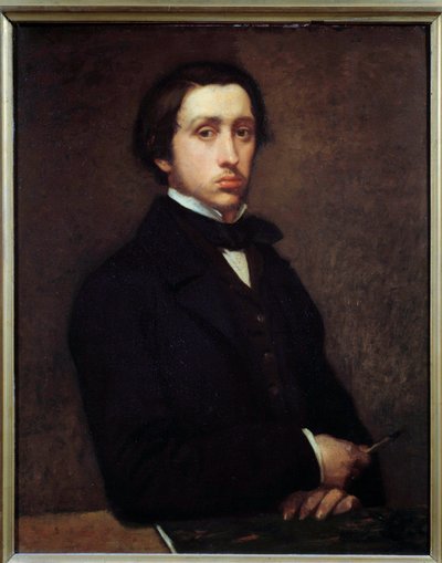 Autoportrét aneb Degas v portrétní malbě Edgara Degase (1834-1917) 1855 Sun. 0,81x0,64 m Paříž, musee d