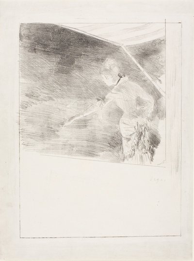 Zpěvák na kavárenském koncertě od Edgar Degas