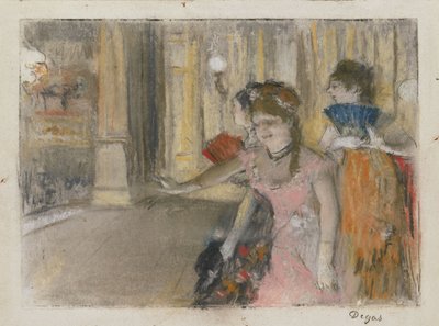 Zpěváci na jevišti od Edgar Degas