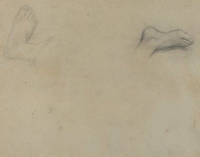 Studie nohou [verso], 1855. od Edgar Degas
