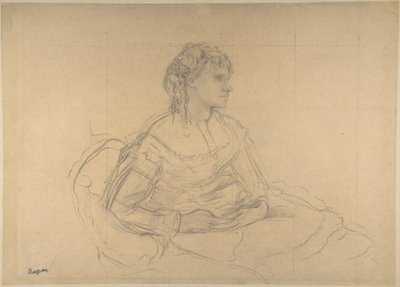 Studie k obrazu „Madame Théodore Gobillard“ (Yves Morisot) od Edgar Degas