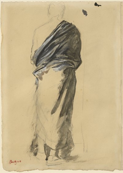 Studie soukenictví, 1860-65 od Edgar Degas