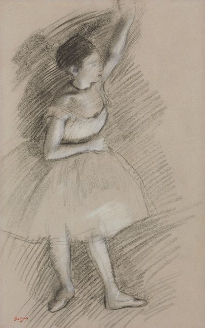 Studie tanečnice; Studie tanečnice, 1873-1874 od Edgar Degas