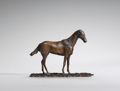 Studie Mustangu, původní vosk z 60. let 19. století, odlitý do roku 1921. od Edgar Degas