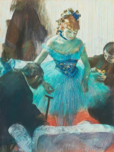 Tanečnice v šatně od Edgar Degas