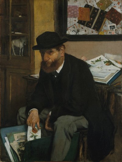 Sběratel tisků, 1866 od Edgar Degas