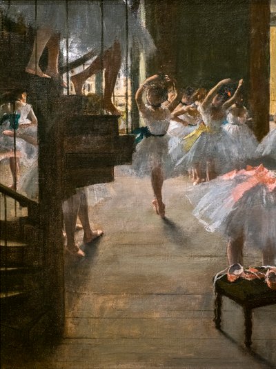 Taneční třída (detail). 1873. Olej na plátně. od Edgar Degas