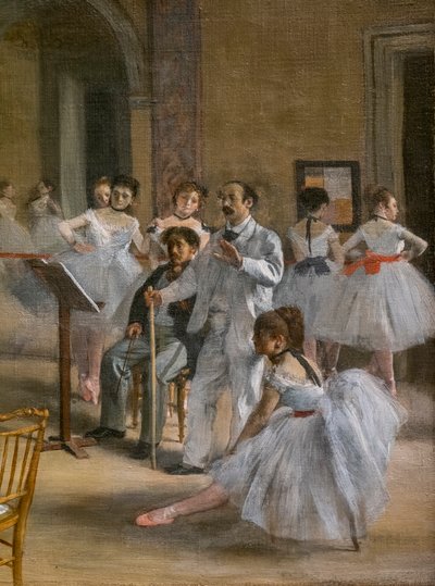 The Dance Lecon (detail). 1872. Olej na plátně. od Edgar Degas