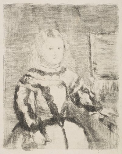 Infanta Margarita, po Velázquez, 1862-64. od Edgar Degas