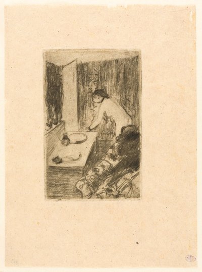 Malá šatna od Edgar Degas