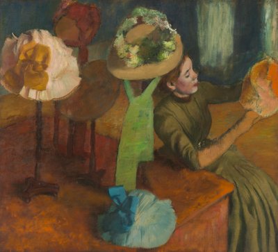 Obchod s krejčovskými potřebami od Edgar Degas