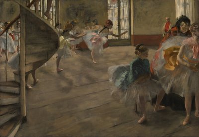 The Rehearsal, cca 1877 (olej na plátně) od Edgar Degas