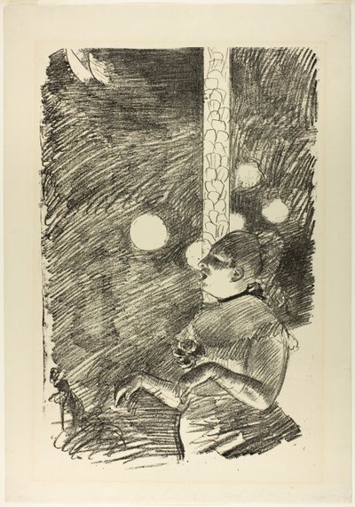 Psí píseň od Edgar Degas
