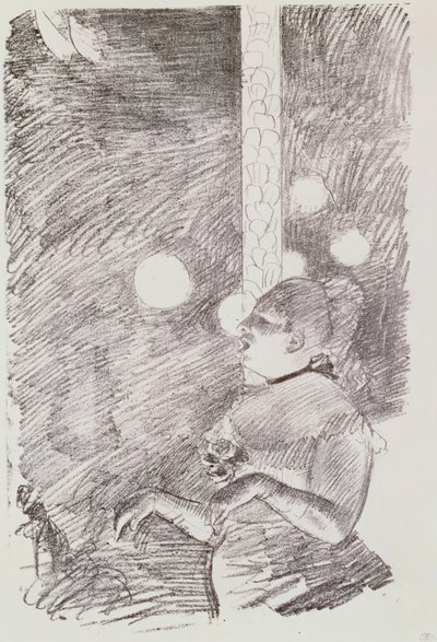 Píseň psa, 1876-77 od Edgar Degas