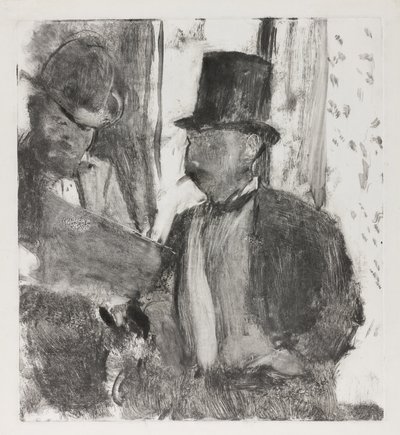 Dva znalci, kolem roku 1880 od Edgar Degas