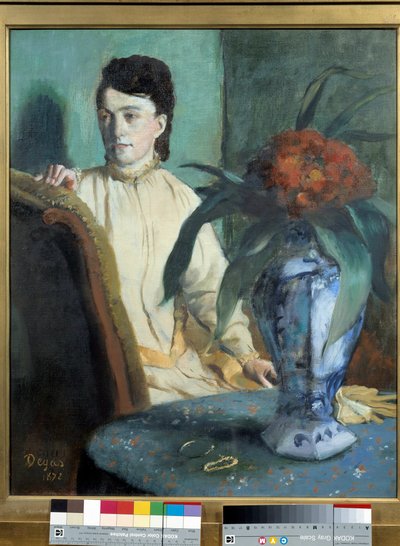 Žena má obraz Potiche od Edgara Degase (1834-1917) od Edgar Degas