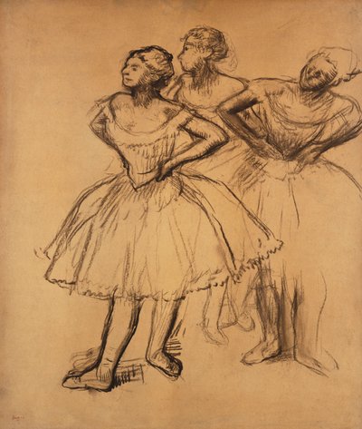 Tři tanečnice; tři tanečníci, od Edgar Degas