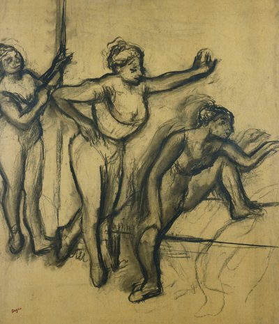 Tři tanečnice v trikotech; Tři tanečnice v plavkách, 1903 od Edgar Degas