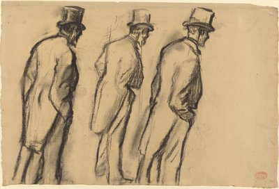 Tři studie Ludovica Halévyho vestoje od Edgar Degas