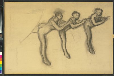 Tři tanečnice v punčochách, kolem 1895-1900 od Edgar Degas