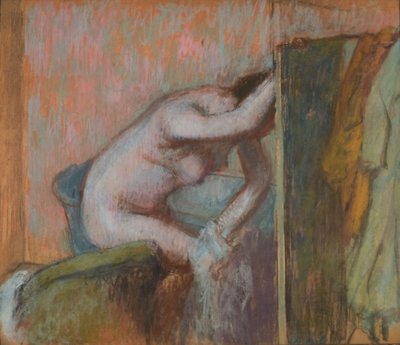 Toalette after the Bath, c.1888 (pastel na kartonu) od Edgar Degas