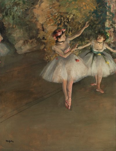 Dva tanečníci na jevišti, 1874. od Edgar Degas