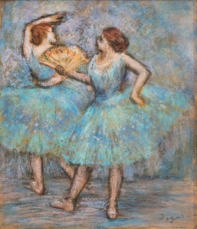 Dva tanečníci. Kolem 1905. Pastel na kartonu. od Edgar Degas