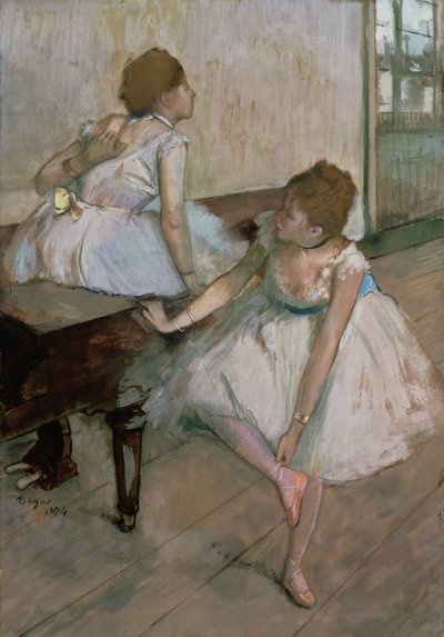 Dva tanečníci odpočívající, 1874 od Edgar Degas