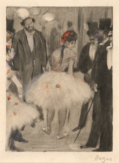 Virginie je obdivována, zatímco se na to dívá markýz Cavalcanti od Edgar Degas