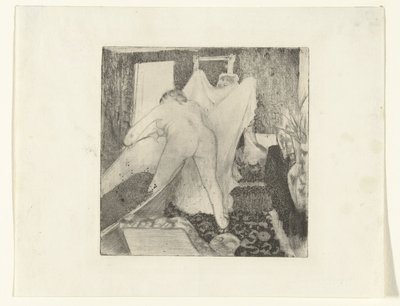 Žena vyleze z vany a dostane od ženy ručník La Sortie du Bain od Edgar Degas