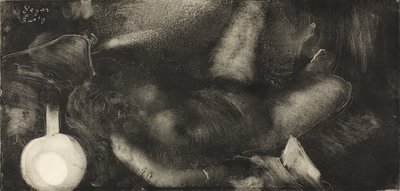 Žena ležící na posteli, c.1885 od Edgar Degas