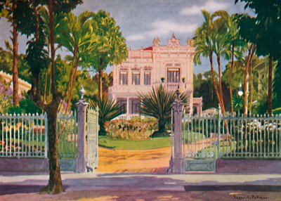 „Rezidence hraběte Paula de Frontina, Petropolis“, 1914 od Edgar L Pattison